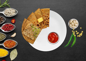 Chilli Cheese Garlic Paratha