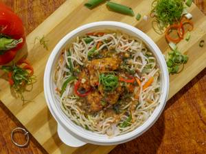 Chicken Manchurian Bowl Choice Of Rice Or Noodles