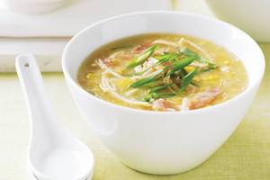 Sweet corn non veg soup