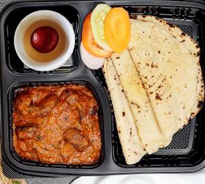 Mushroom Masala Roti Thali