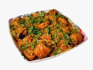 Crunchy Soya Chaap Zafrani Biryani  