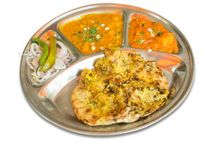 Paneer Chur Chur Naan  (with Choice Of 2 Veg.)(1 Pc)