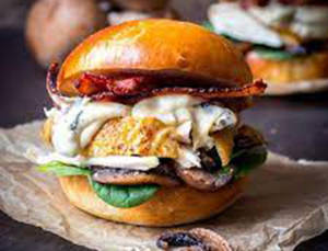 Chicken Mushroom Burger