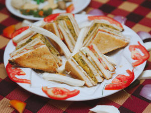 Veg Club Sandwich