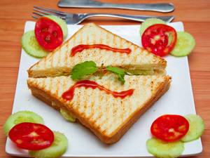 Veg Club Mayo Grilled Sandwich