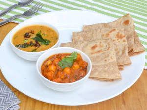 Chapati + Chole Masala + Dal