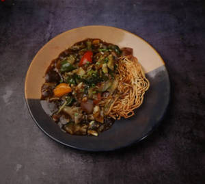 Chicken Pan Fried Noodles