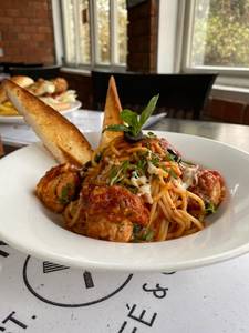 Chicken Meatball Spaghetti Pasta 