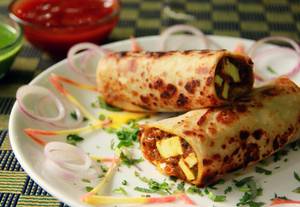 Paneer Aloo Patty Roll