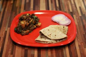 Aloo Gobhi With Choice Of Roti