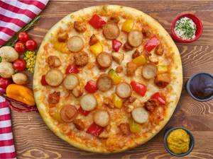 Peri Peri Non Veg Pizza Jumbo Slice (Serve 1)