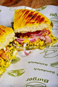 Kulcha Aloo Tikki Sandwich