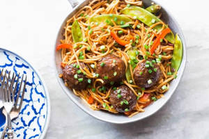 Noodles With Veg Manchurian