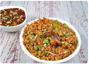 Manchurian Fried Rice with Gravy