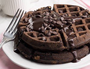 Chocolate Ice Cream Waffels