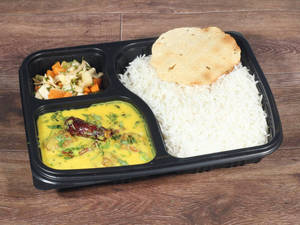 Dahi Pakoda Kadi Rice Box Meal [serves 1]