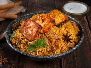 Paneer biryani                                          