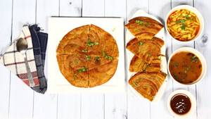Plain Paratha Thali