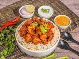 Hyderabadi Chicken Fry Biryani
