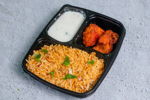 Briyani Rice + 2pc Chicken Kebab + Lime Juice