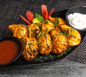 Veg Tandoori Afghani Momo (8 Pcs)