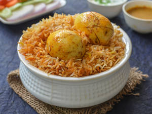 Special Hyderabad Egg Biryani ( Veg Rice)
