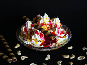 Jelly Pineapple Malai Dry Fruit Sundae