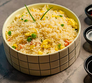 Egg Fried Rice With Long Bean And Singapore Sauce