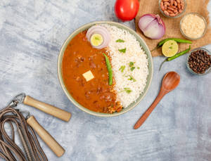 Punjabi Rajma Chawal[separate Boxes]