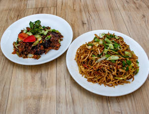 Veg Manchurian Noodles