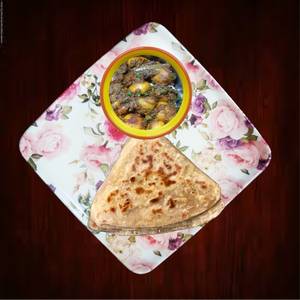 Paratha (4 Pcs) + Alu Dum