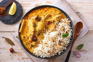 Rajasthani Papad & Kadi Bowl with Jeera Rice