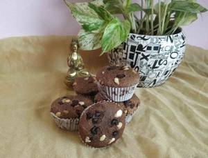 Chocolate Cup Cake with Cream [1pc]