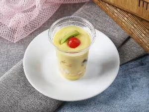Custard Fruit Glass