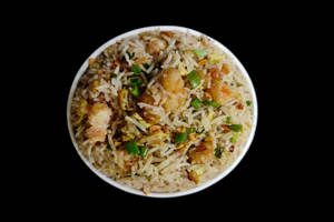 Burnt Garlic Rice Prawns