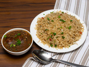 Manchurian Fried Rice Thali 