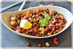 Black Chickpeas Lemony Chaat