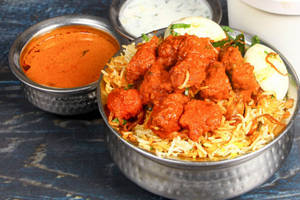 Bone Less Chicken Dum Biryani [ Serves 2 ]