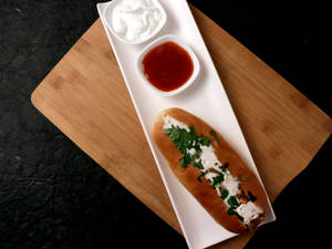 Veg Cheese Hot Dog