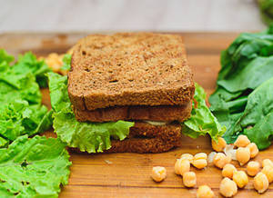 Chickpea Spinach Sandwich
