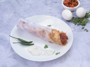 Egg with Double Chicken Roll