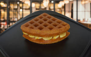 Banana Salted Caramel Waffle