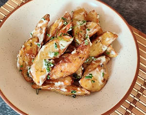 Wasabi Potato Wedges