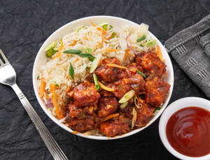 Veg Manchurian Fried Rice
