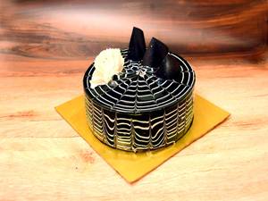 Eggless Chocolate Zebra Cake