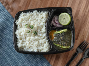 Plain Rice with Chicken Sesame Seeds
