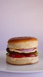 Veg Kurkure Burger
