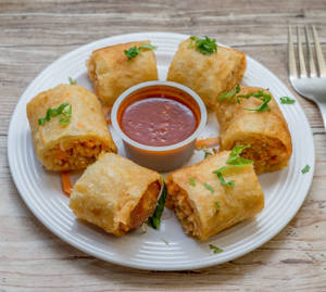 Veg Crumb Fried Spring Roll