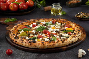 Naples - Mixed Vegetables With Crumbled Feta Pizza(No Onion No Garlic)