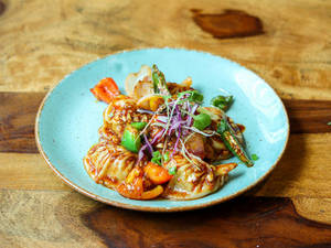 Veg Stir Fry Chilli Momo [5 Pieces]